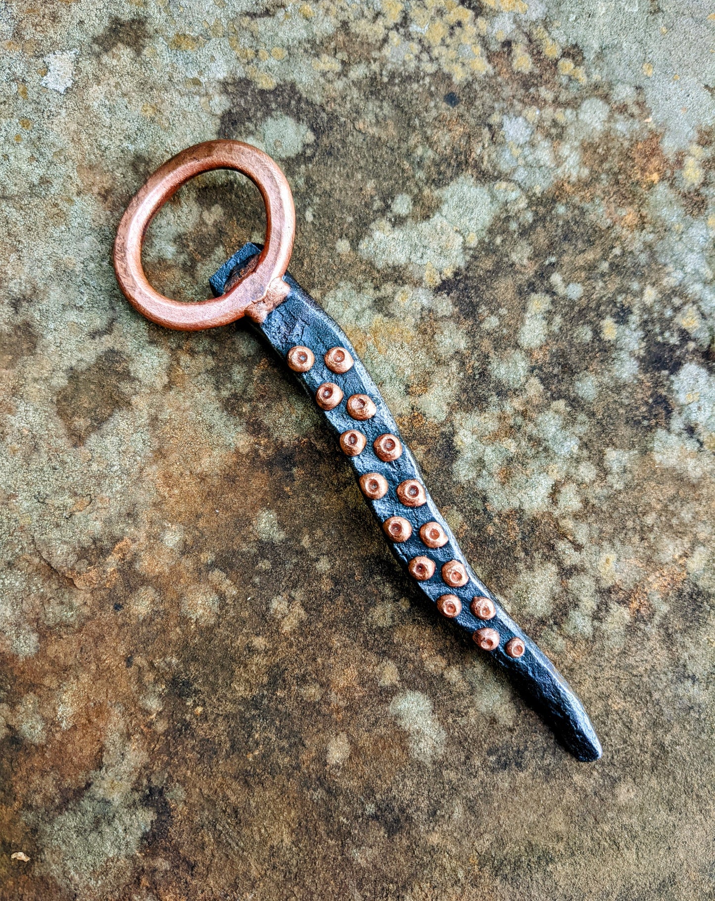 Copper and Iron Tentacle Bottle Opener